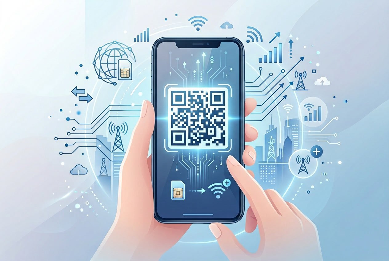 eSIM QR-code uitleg