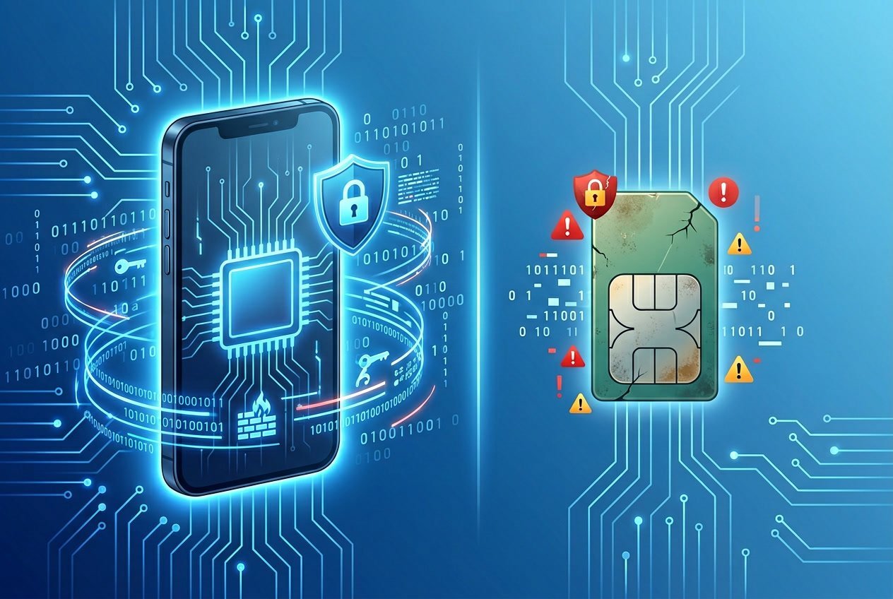 eSIM veiligheid vs fysieke simkaart
